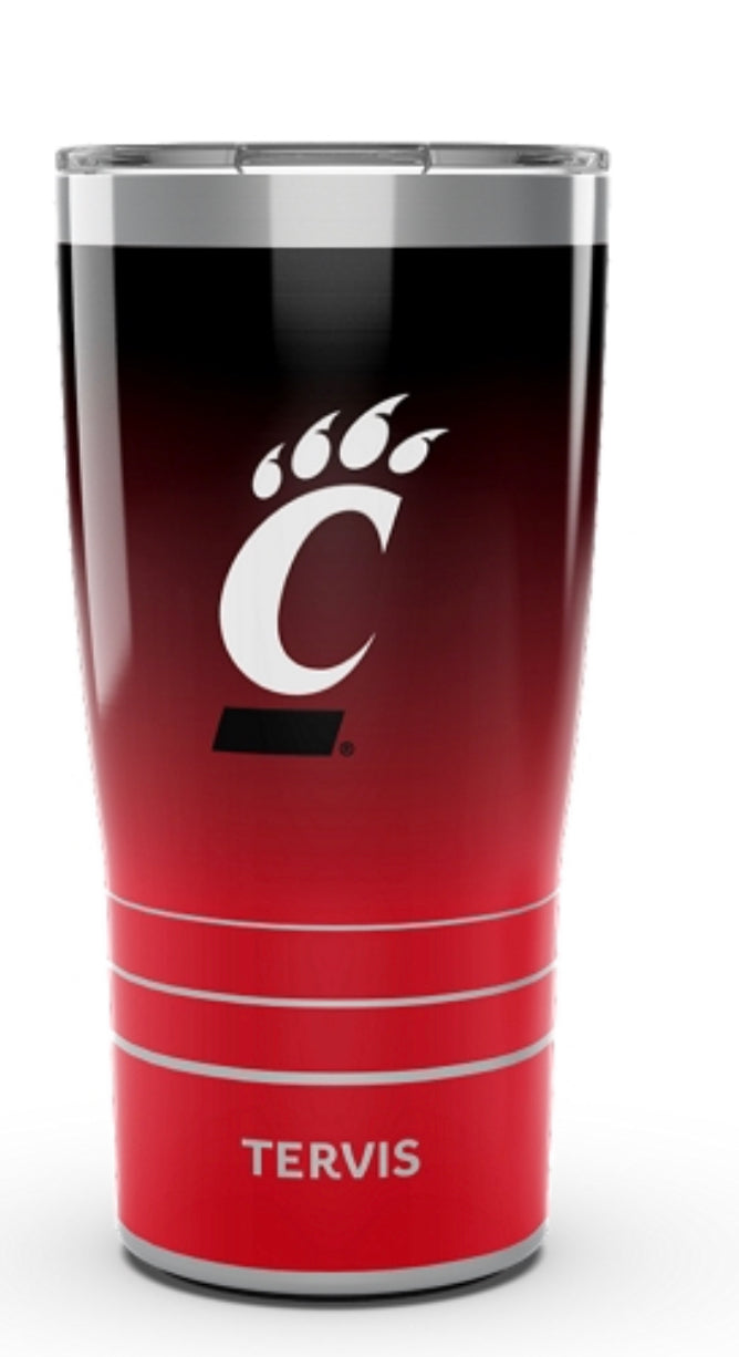 Cincinnati Bearcats Tervis stainless Steel With Hammer Lid - AtlanticCoastSports