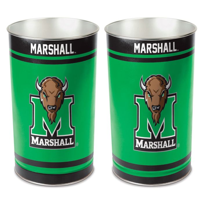 Marshall Thundering Herd Wastebasket - Tapered 15"H - AtlanticCoastSports