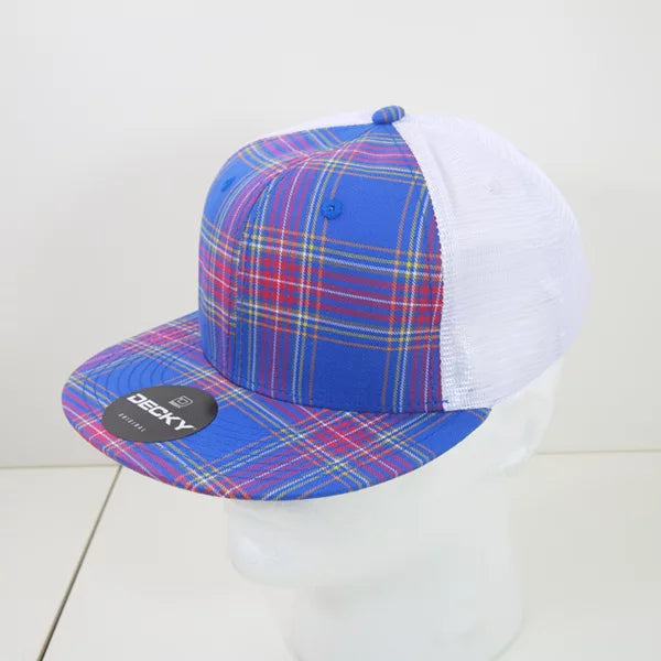 Decky Headwear 6015 in Plaid Patterns, Set 2 (Embroidered with Your Logo)