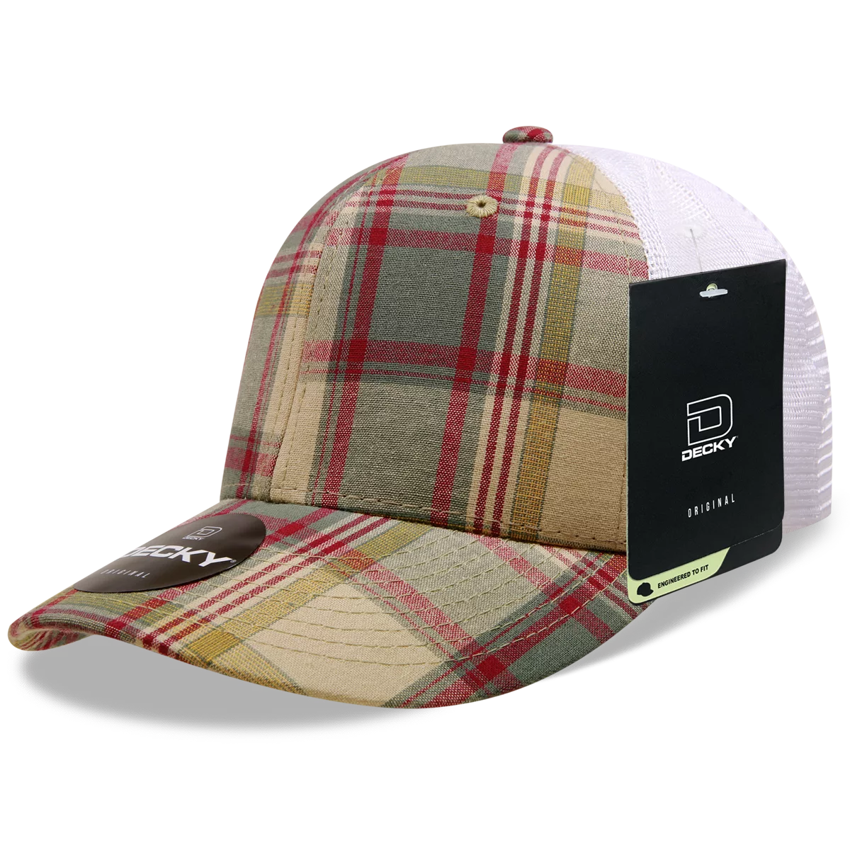 Decky Headwear 6017 in Plaid Patterns, Set 2