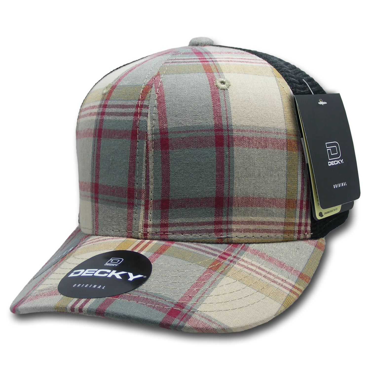 Decky Headwear 6018 in Plaid Patterns (Embroidered with Your Logo)