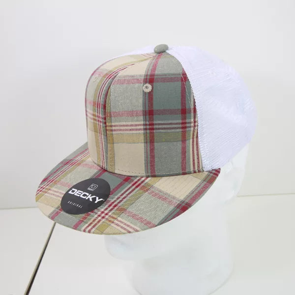 Decky Headwear 6015 in Plaid Patterns, Set 2 (Embroidered with Your Logo)