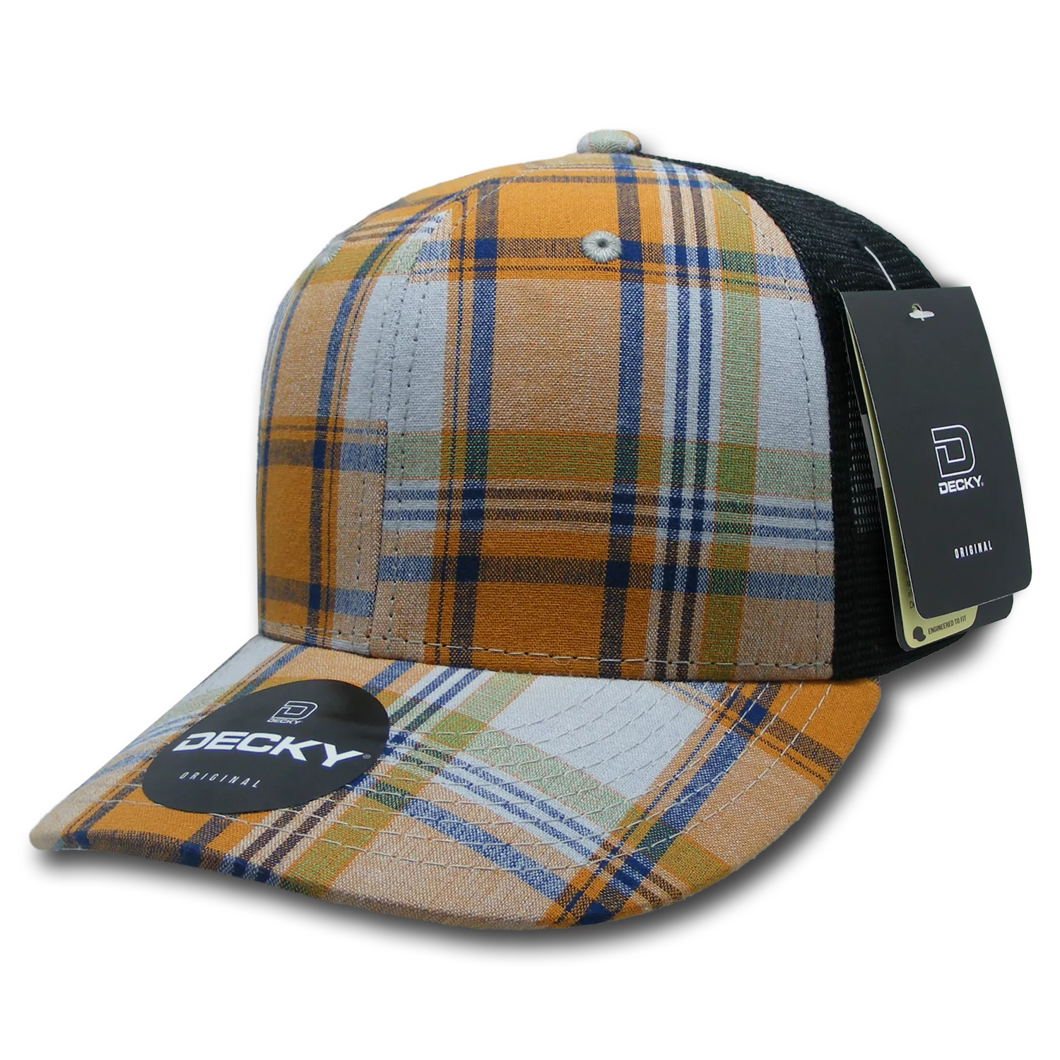 Decky Headwear 6018 in Plaid Patterns (Embroidered with Your Logo)