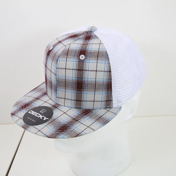 Decky Headwear 6015 in Plaid Patterns, Set 2 (Embroidered with Your Logo)