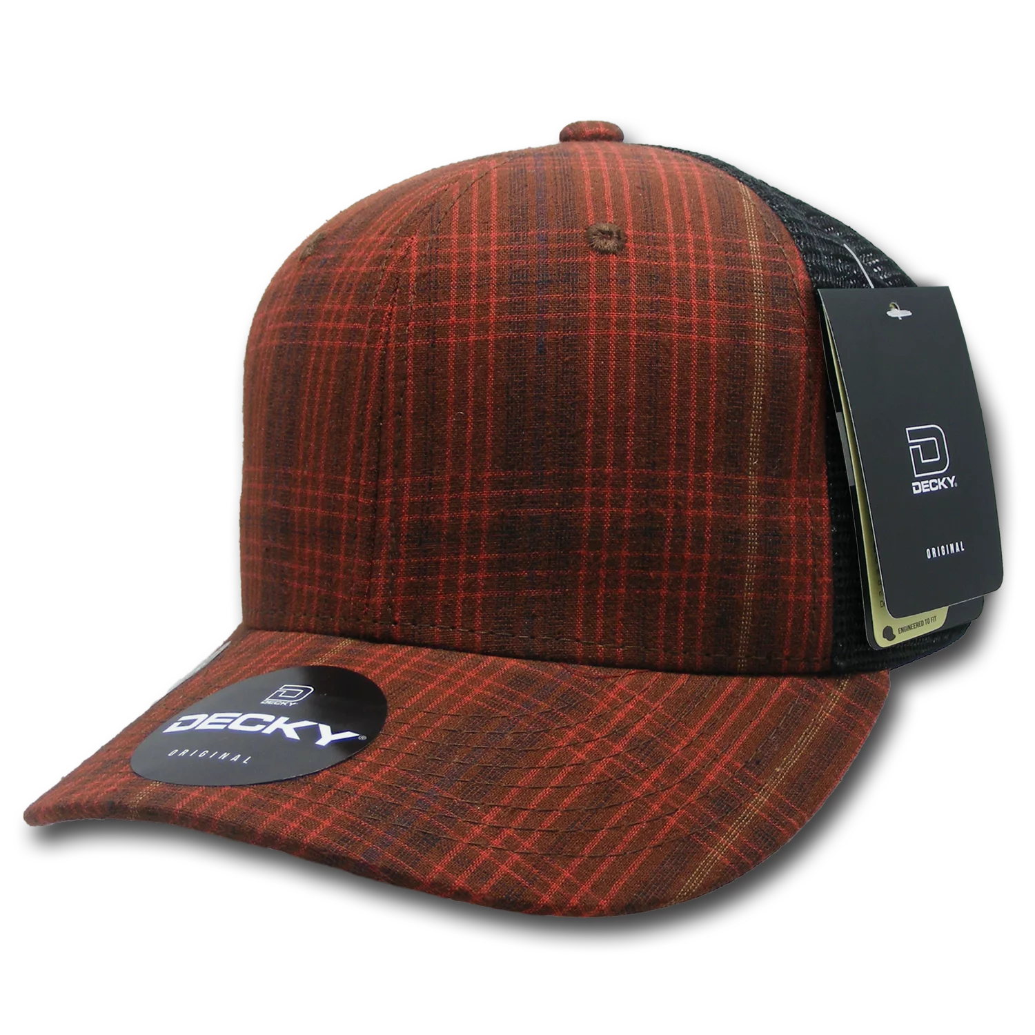 Decky Headwear 6018 in Plaid Patterns (Embroidered with Your Logo)