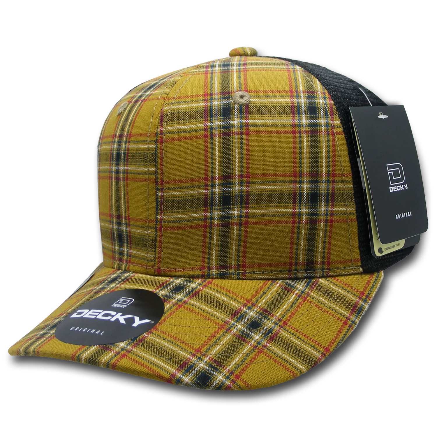 Decky Headwear 6018 in Plaid Patterns (Embroidered with Your Logo)