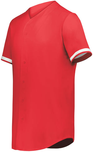 Cutter+ Full Button Baseball Jersey (Dark colors, Printed with your logo) - AtlanticCoastSports