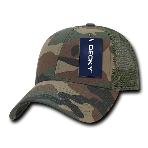 Decky Headwear 218 in Camouflage and Tri-Colors