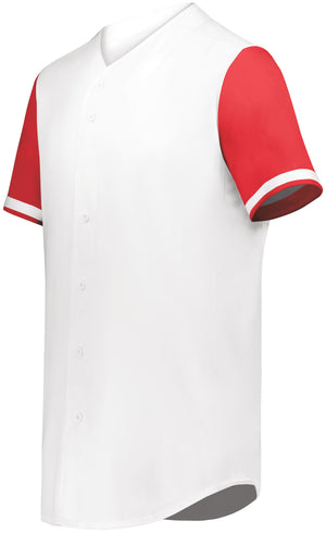 Cutter+ Full Button Baseball Jersey (Light colors, Printed with your logo) - AtlanticCoastSports