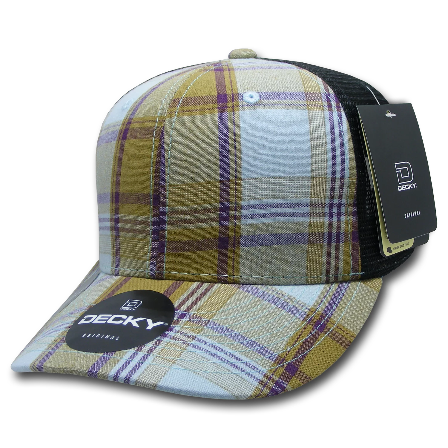 Decky Headwear 6018 in Plaid Patterns (Embroidered with Your Logo)