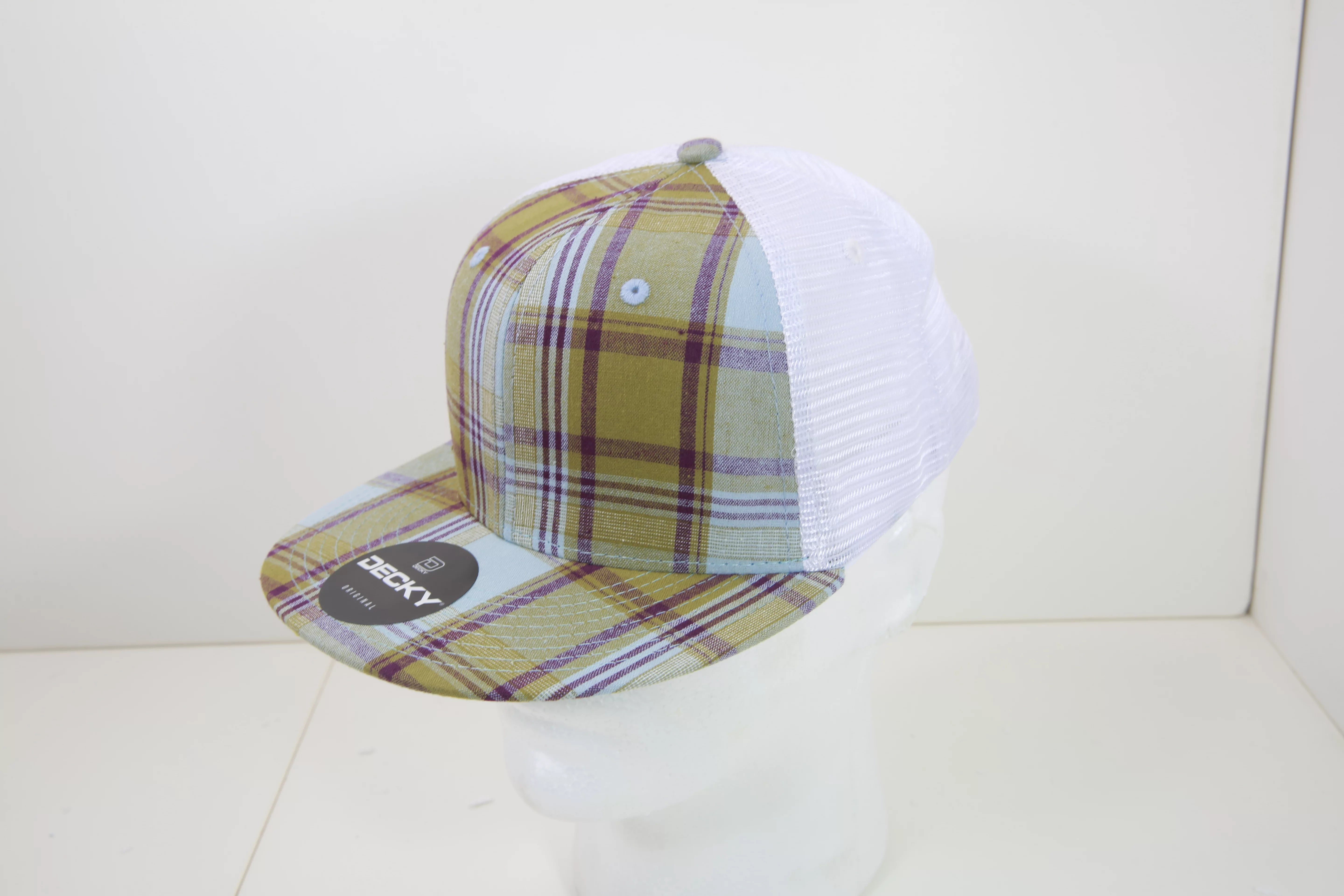 Decky Headwear 6015 in Plaid Patterns, Set 2 (Embroidered with Your Logo)