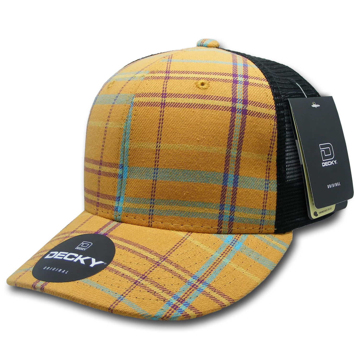 Decky Headwear 6018 in Plaid Patterns (Embroidered with Your Logo)