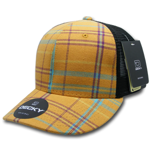 Decky Headwear 6018 in Plaid Patterns (Embroidered with Your Logo)