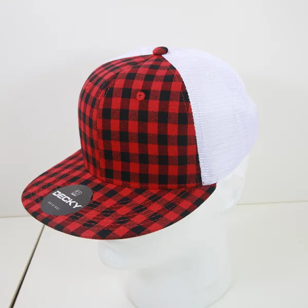Decky Headwear 6015 in Plaid Patterns, Set 2 (Embroidered with Your Logo)