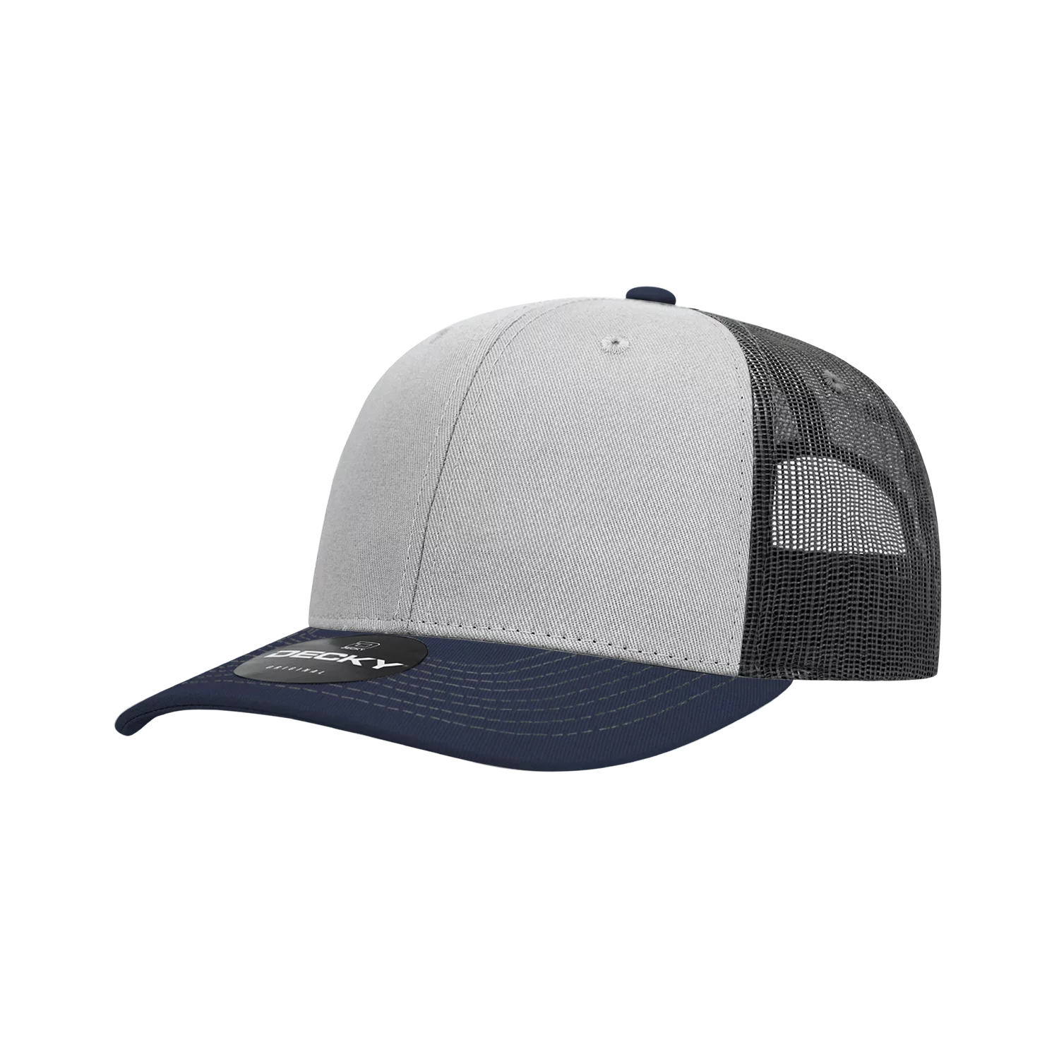 Decky Headwear 6031 in Tri-Colors (Embroidered with Your Logo)