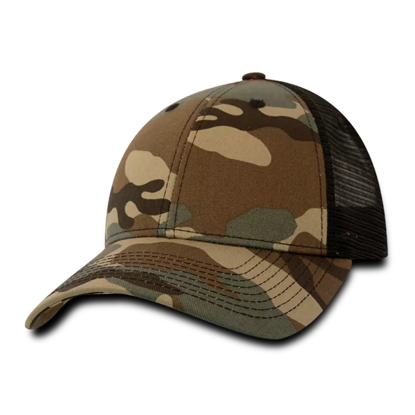 Decky Headwear 218 in Camouflage and Tri-Colors