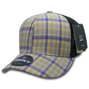 Decky Headwear 6018 in Plaid Patterns (Embroidered with Your Logo)