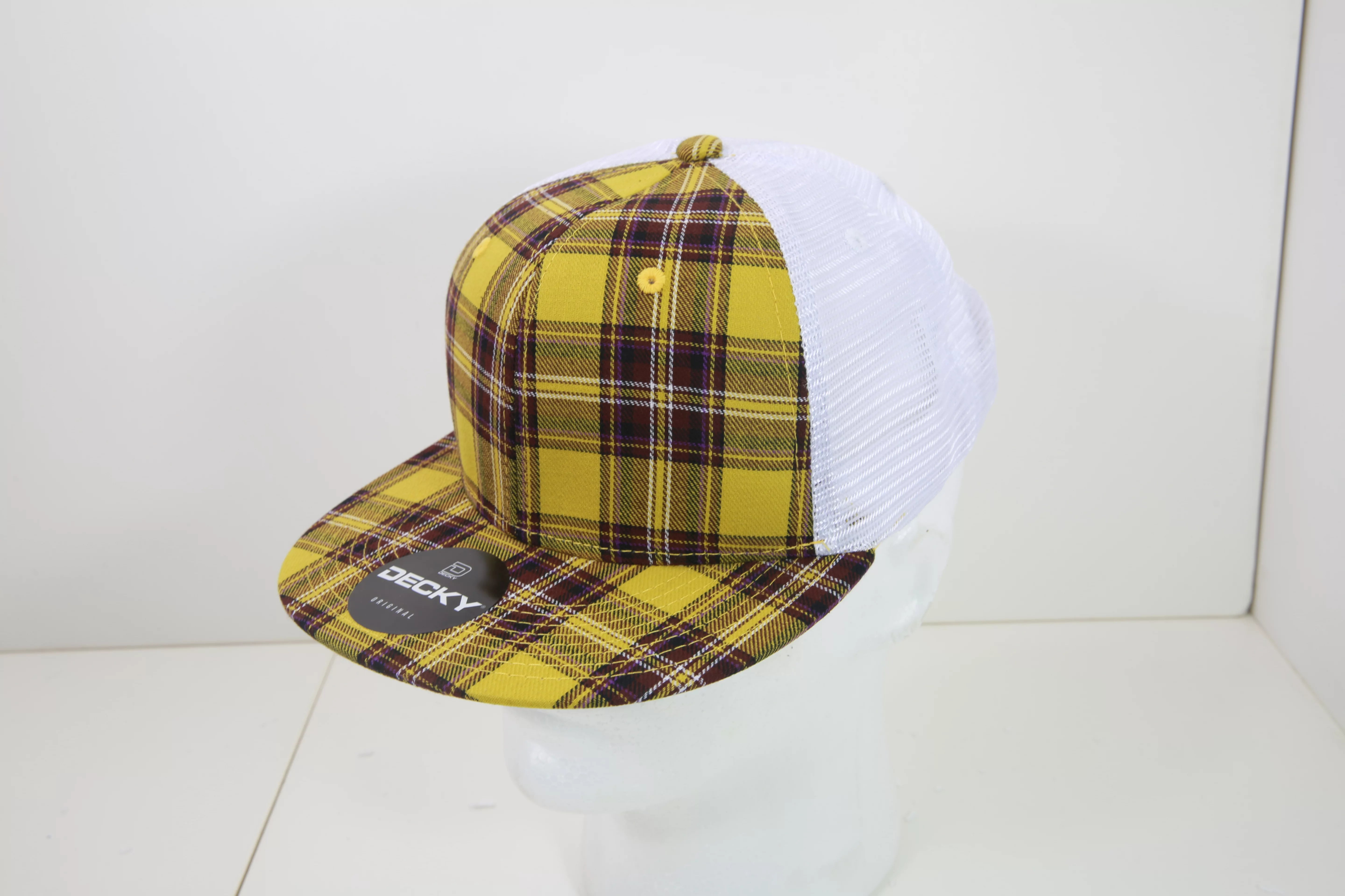 Decky Headwear 6015 in Plaid Patterns, Set 2 (Embroidered with Your Logo)