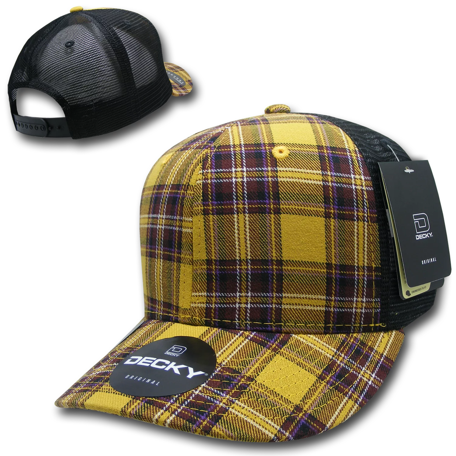 Decky Headwear 6018 in Plaid Patterns (Embroidered with Your Logo)