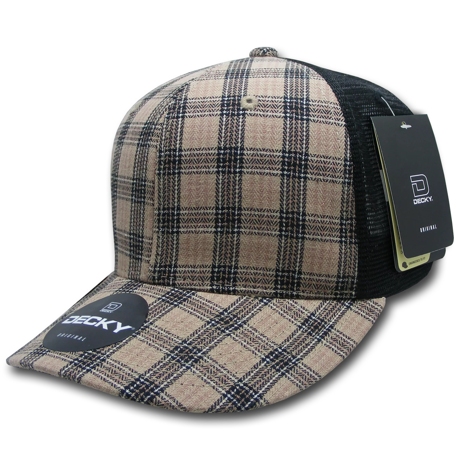 Decky Headwear 6018 in Plaid Patterns (Embroidered with Your Logo)