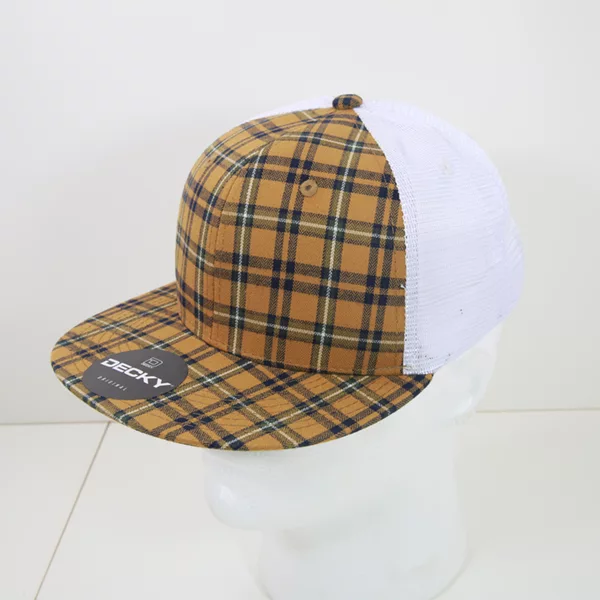 Decky Headwear 6015 in Plaid Patterns, Set 2 (Embroidered with Your Logo)