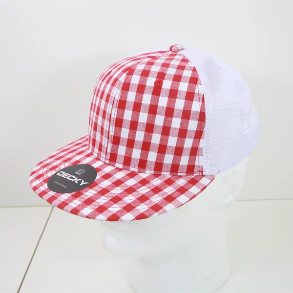Decky Headwear 6015 in Plaid Patterns, Set 2 (Embroidered with Your Logo)