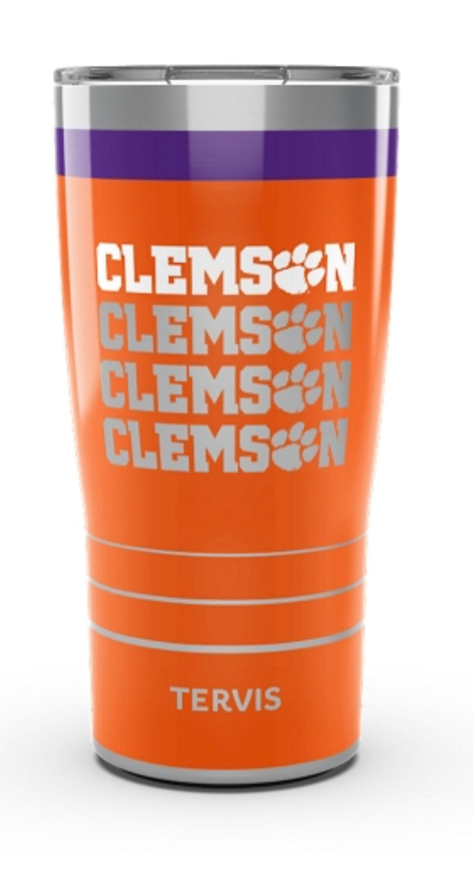 Clemson Tigers Tervis Stainless Steel With Hammer Lid - AtlanticCoastSports