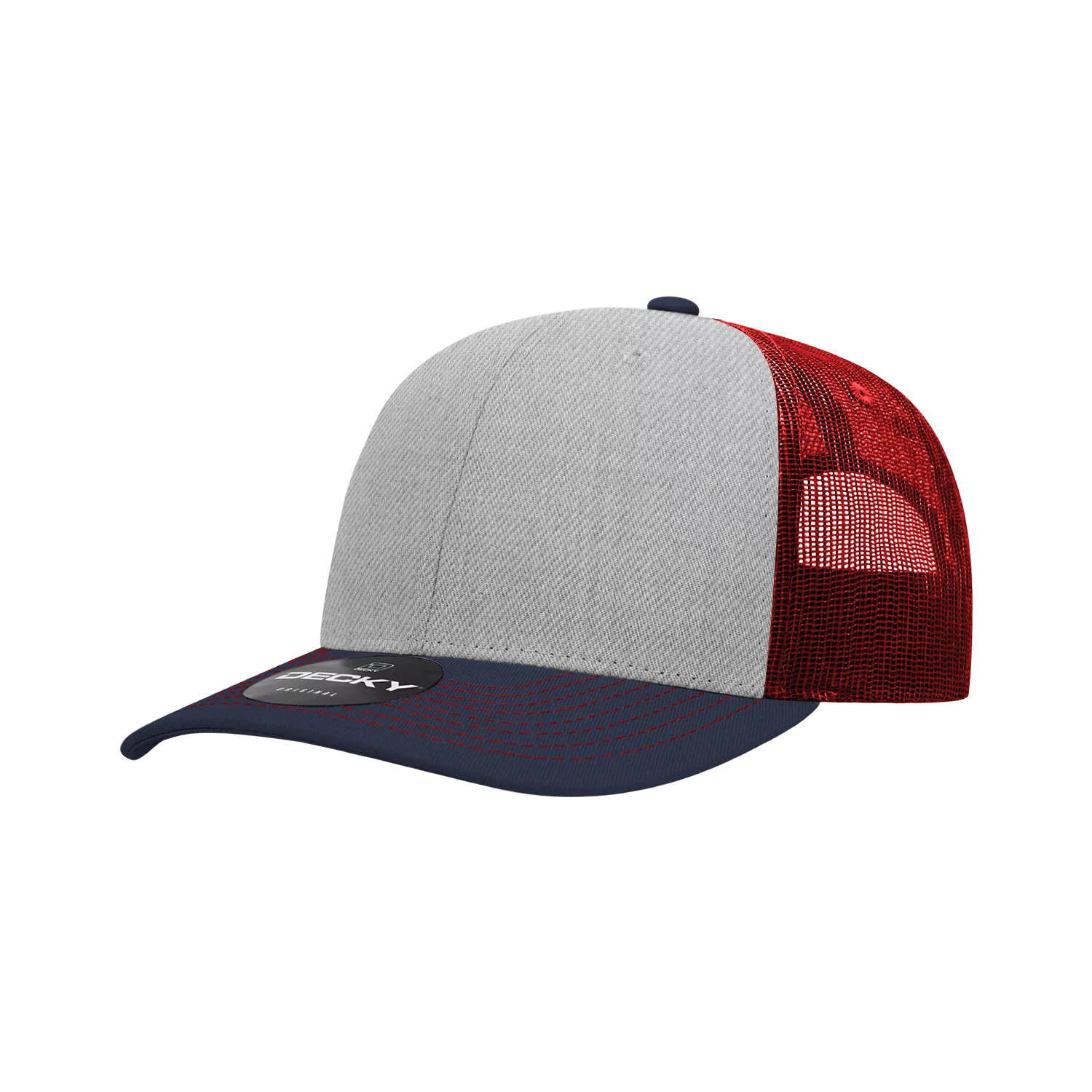Decky Headwear 6031 in Tri-Colors (Embroidered with Your Logo)