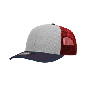 Decky Headwear 6031 in Tri-Colors (Embroidered with Your Logo)