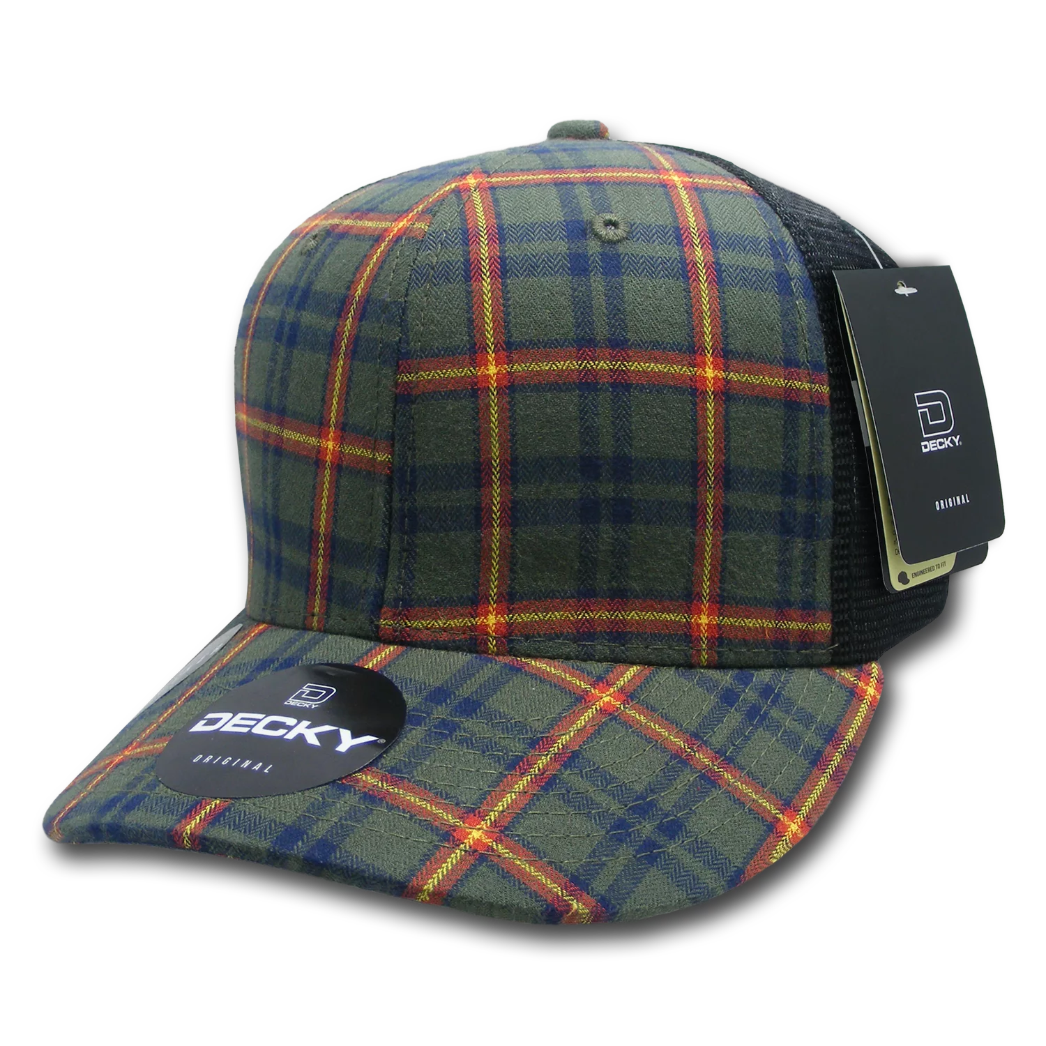 Decky Headwear 6018 in Plaid Patterns (Embroidered with Your Logo)