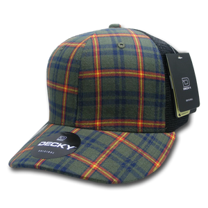 Decky Headwear 6018 in Plaid Patterns (Embroidered with Your Logo)