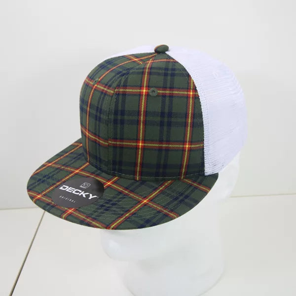 Decky Headwear 6015 in Plaid Patterns, Set 2 (Embroidered with Your Logo)