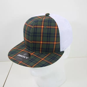 Decky Headwear 6015 in Plaid Patterns, Set 2 (Embroidered with Your Logo)