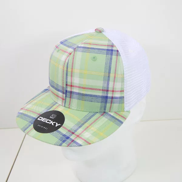 Decky Headwear 6015 in Plaid Patterns, Set 2 (Embroidered with Your Logo)