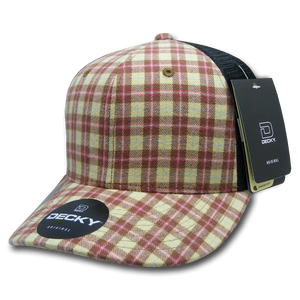 Decky Headwear 6018 in Plaid Patterns (Embroidered with Your Logo)