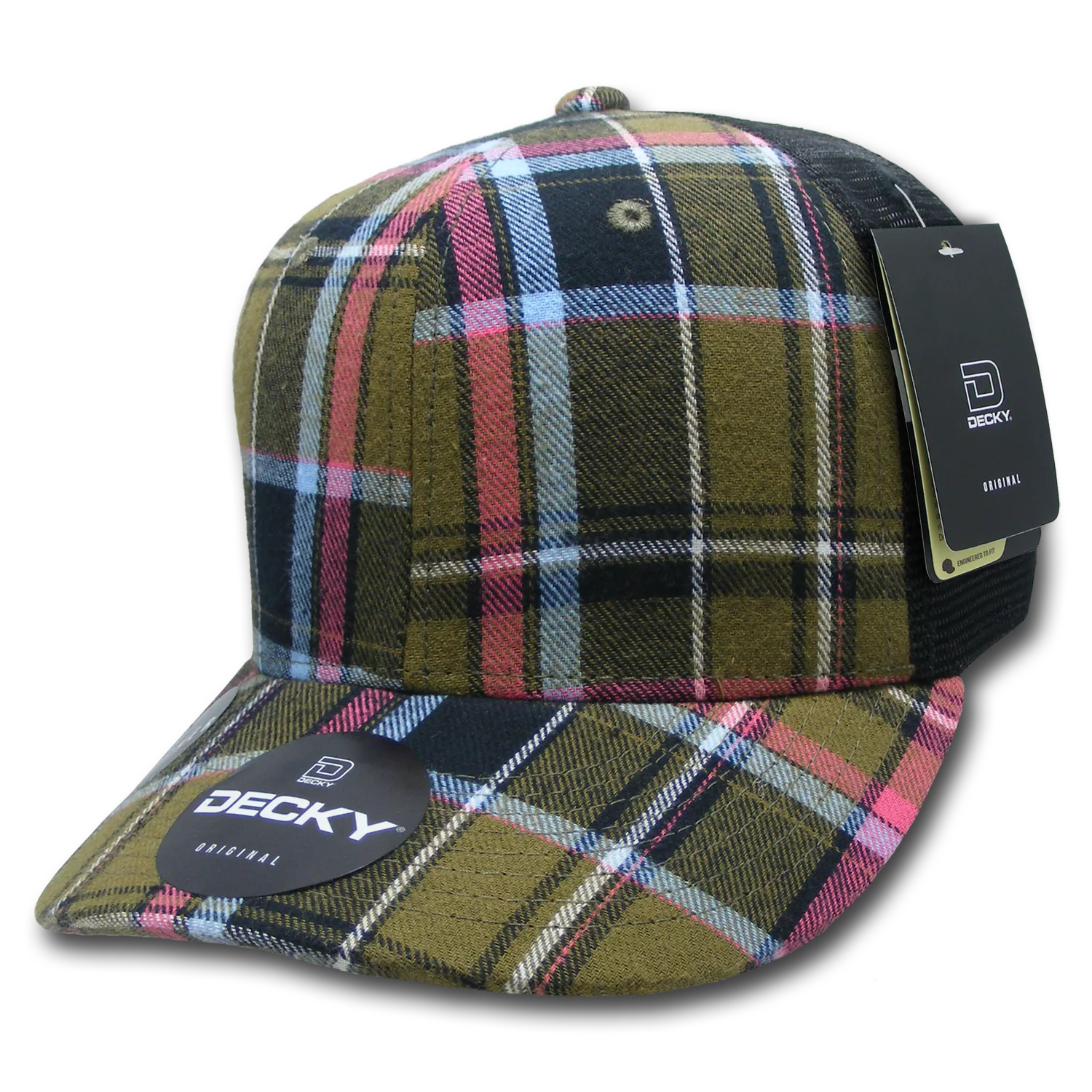Decky Headwear 6018 in Plaid Patterns (Embroidered with Your Logo)