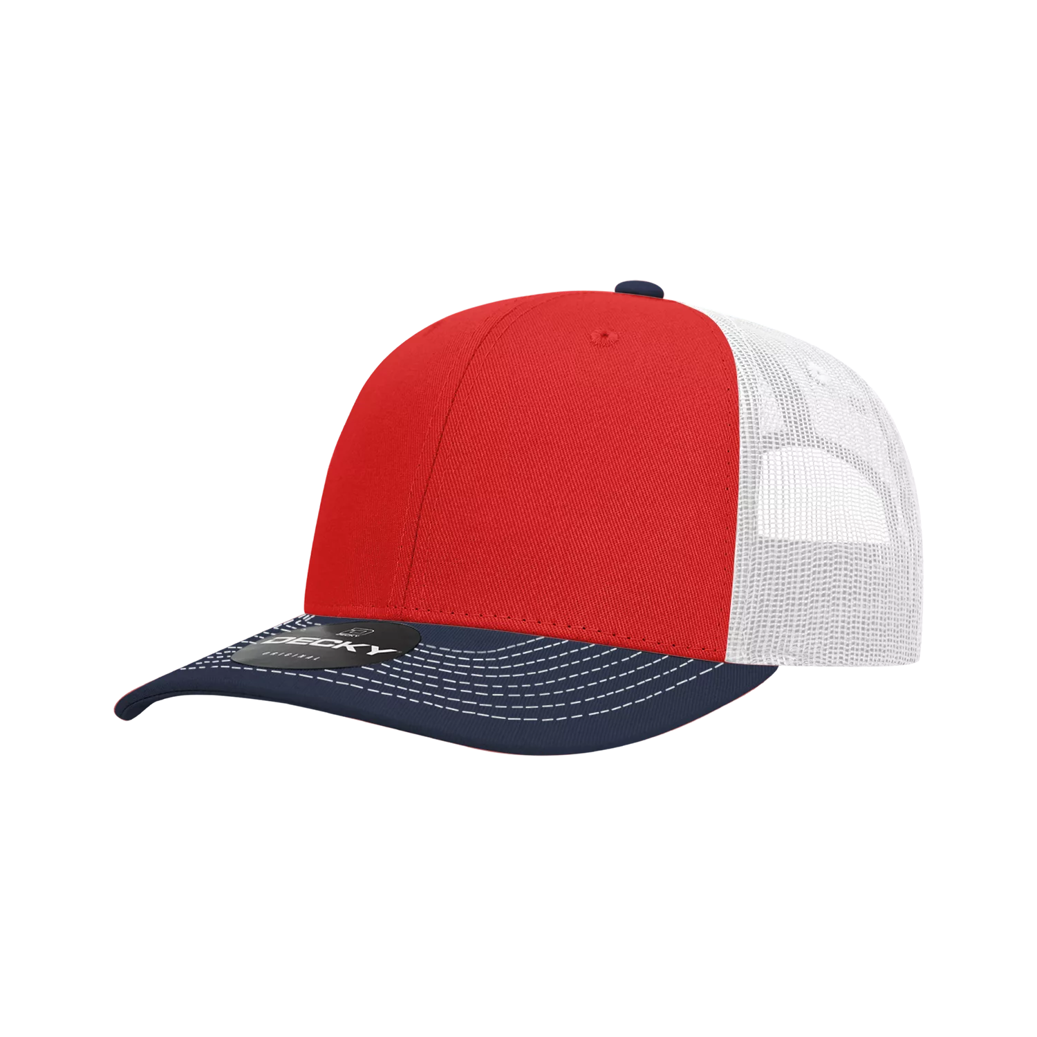 Decky Headwear 6031 in Tri-Colors (Embroidered with Your Logo)