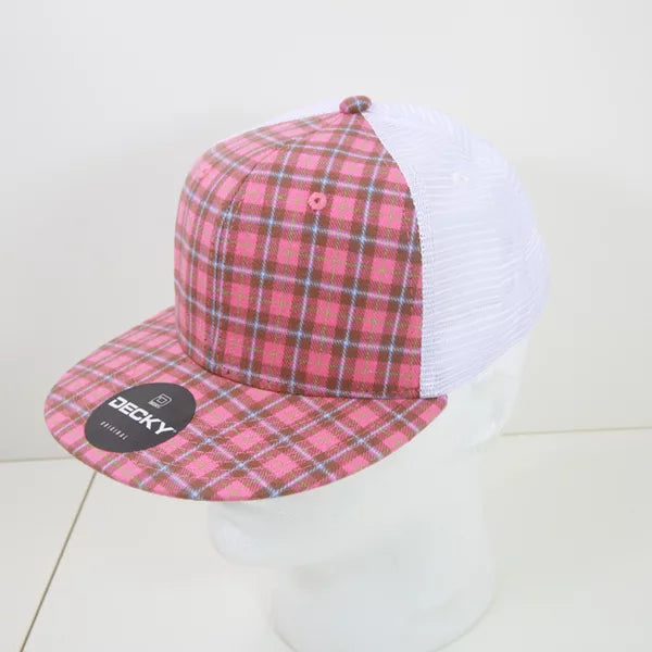 Decky Headwear 6015 in Plaid Patterns, Set 2 (Embroidered with Your Logo)