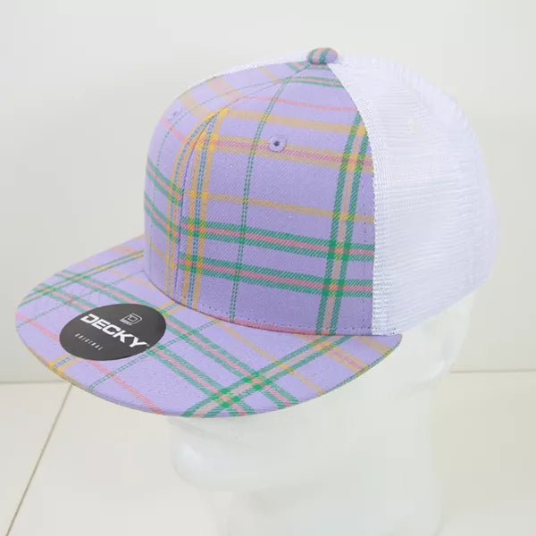 Decky Headwear 6015 in Plaid Patterns, Set 2 (Embroidered with Your Logo)
