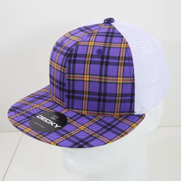 Decky Headwear 6015 in Plaid Patterns, Set 2 (Embroidered with Your Logo)