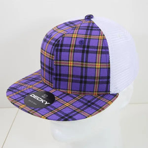 Decky Headwear 6015 in Plaid Patterns, Set 2 (Embroidered with Your Logo)