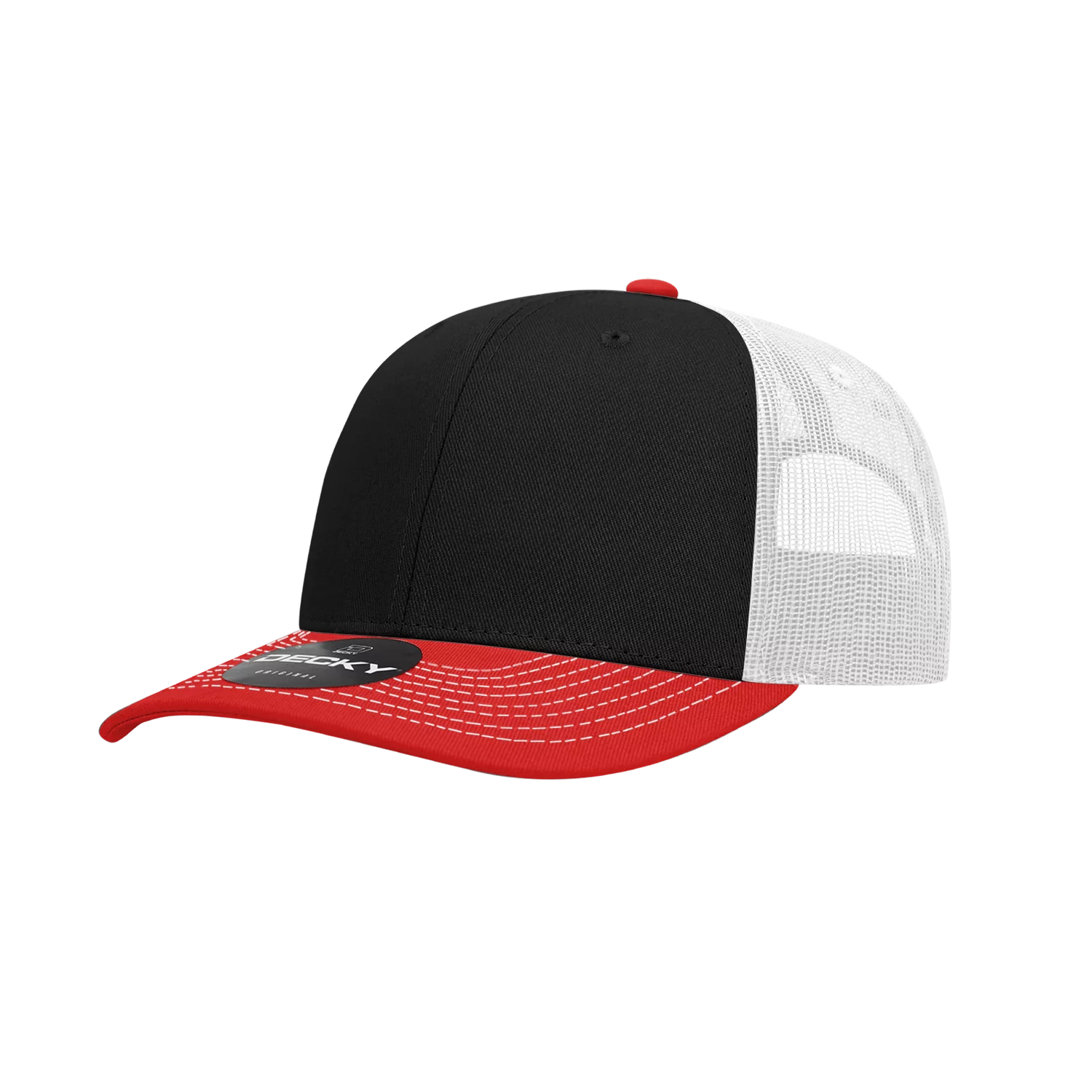 Decky Headwear 6031 in Tri-Colors (Embroidered with Your Logo)