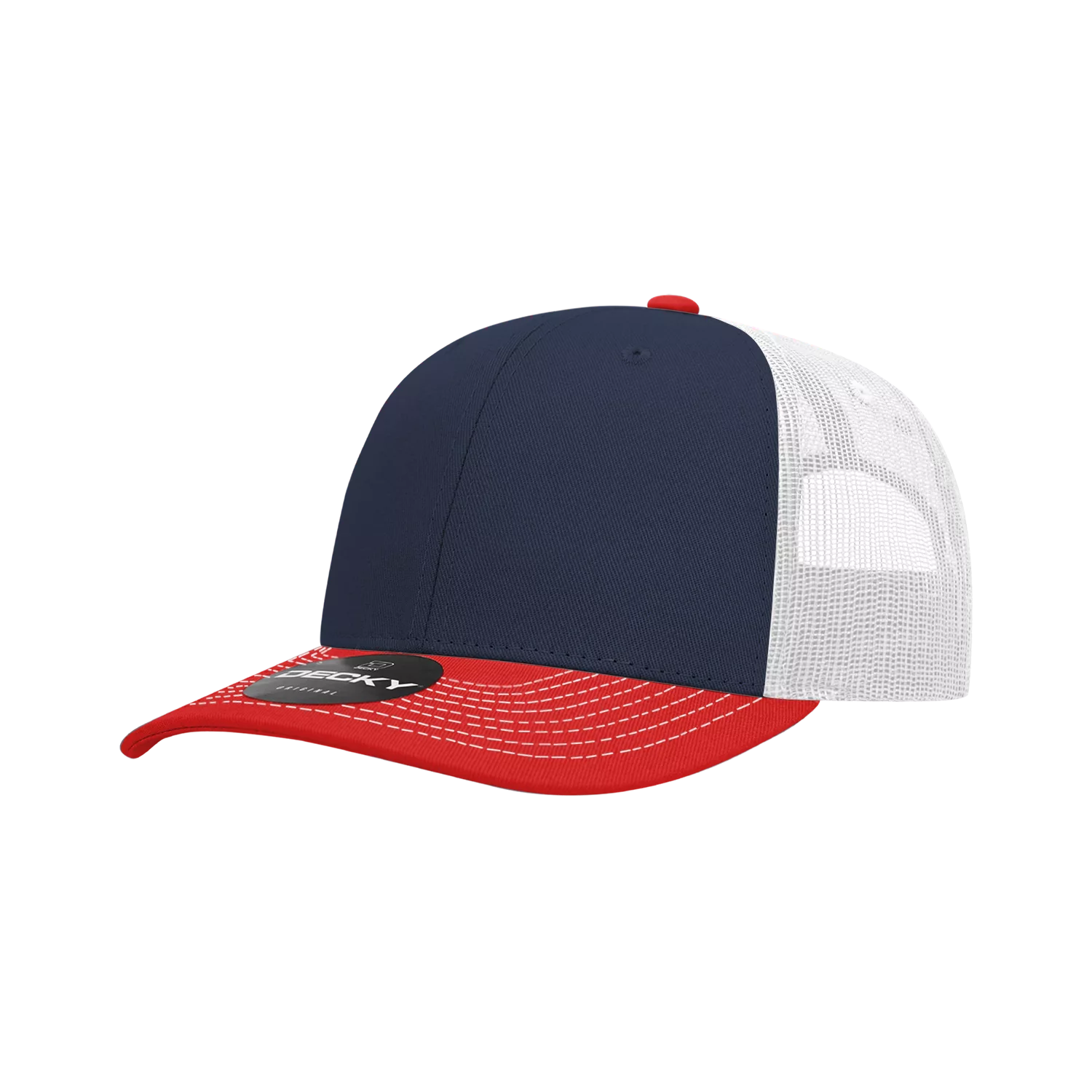 Decky Headwear 6031 in Tri-Colors (Embroidered with Your Logo)