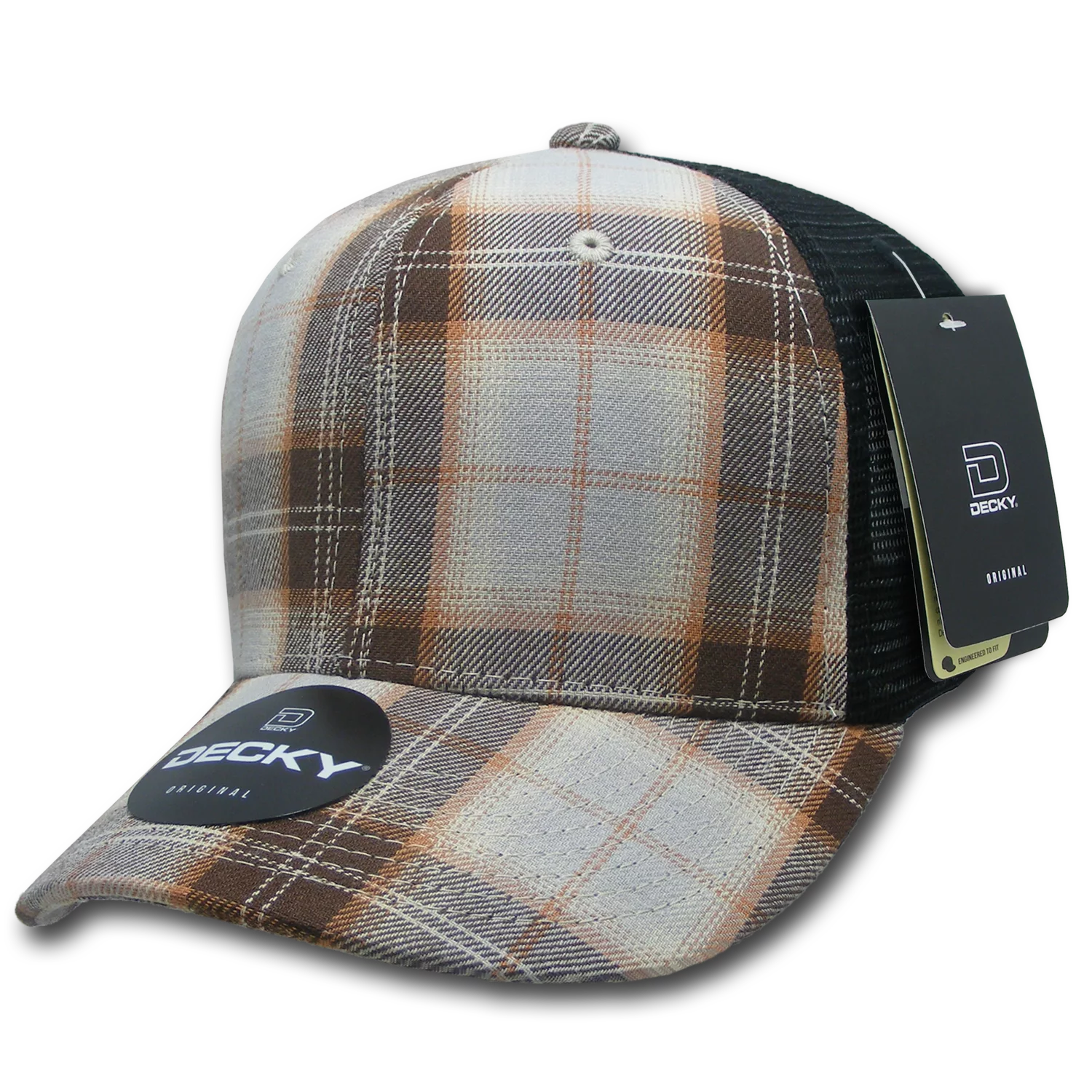 Decky Headwear 6018 in Plaid Patterns (Embroidered with Your Logo)