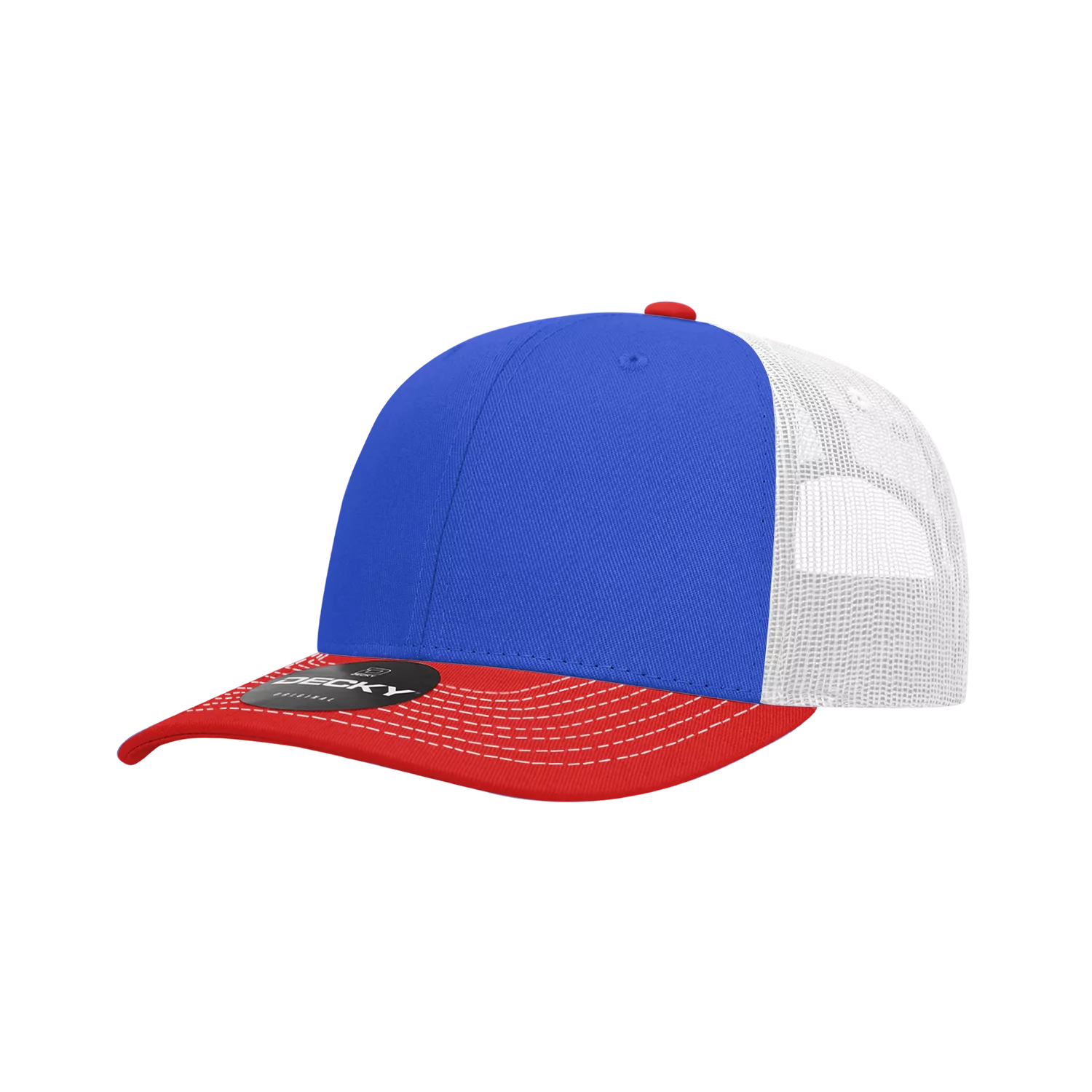 Decky Headwear 6031 in Tri-Colors (Embroidered with Your Logo)