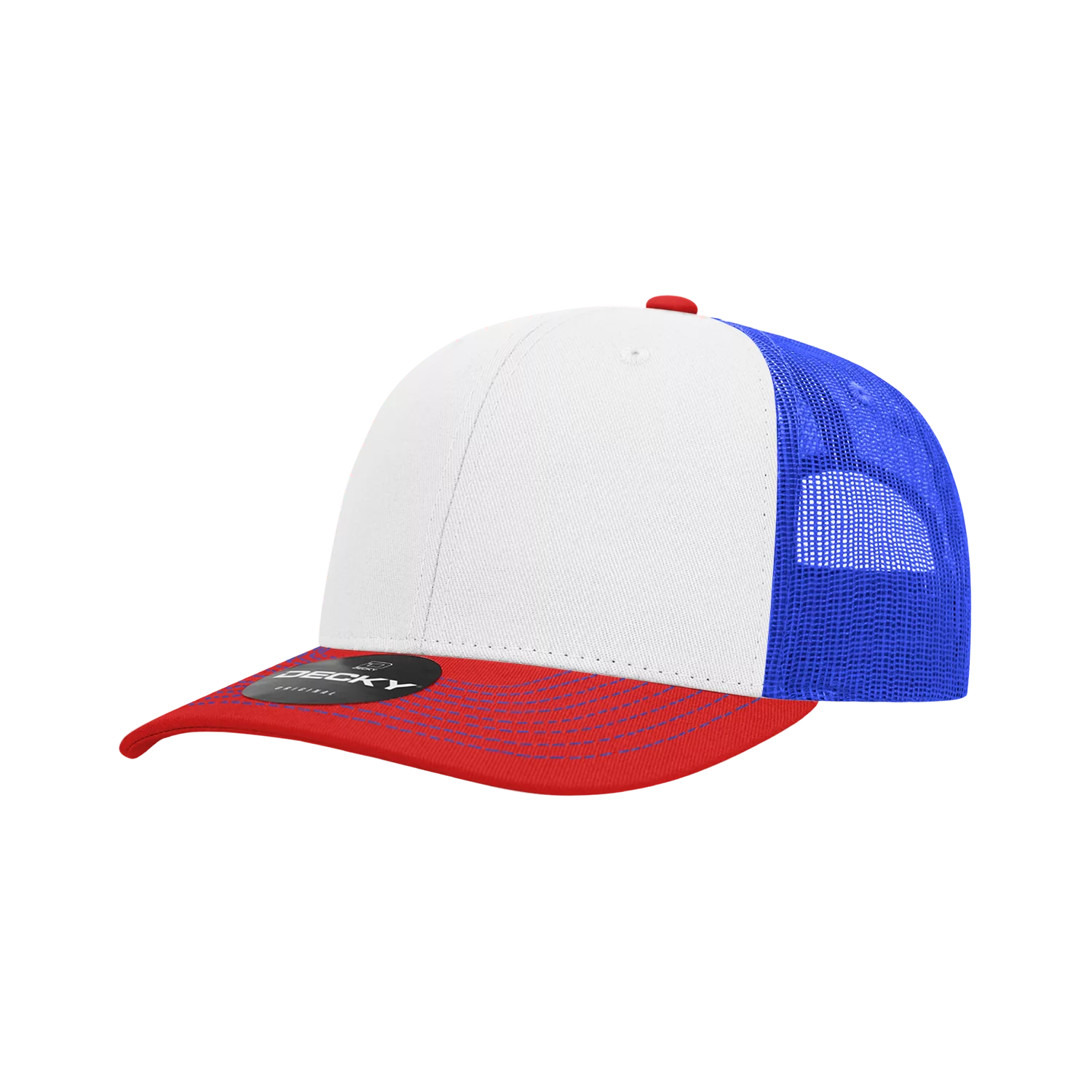 Decky Headwear 6031 in Tri-Colors (Embroidered with Your Logo)