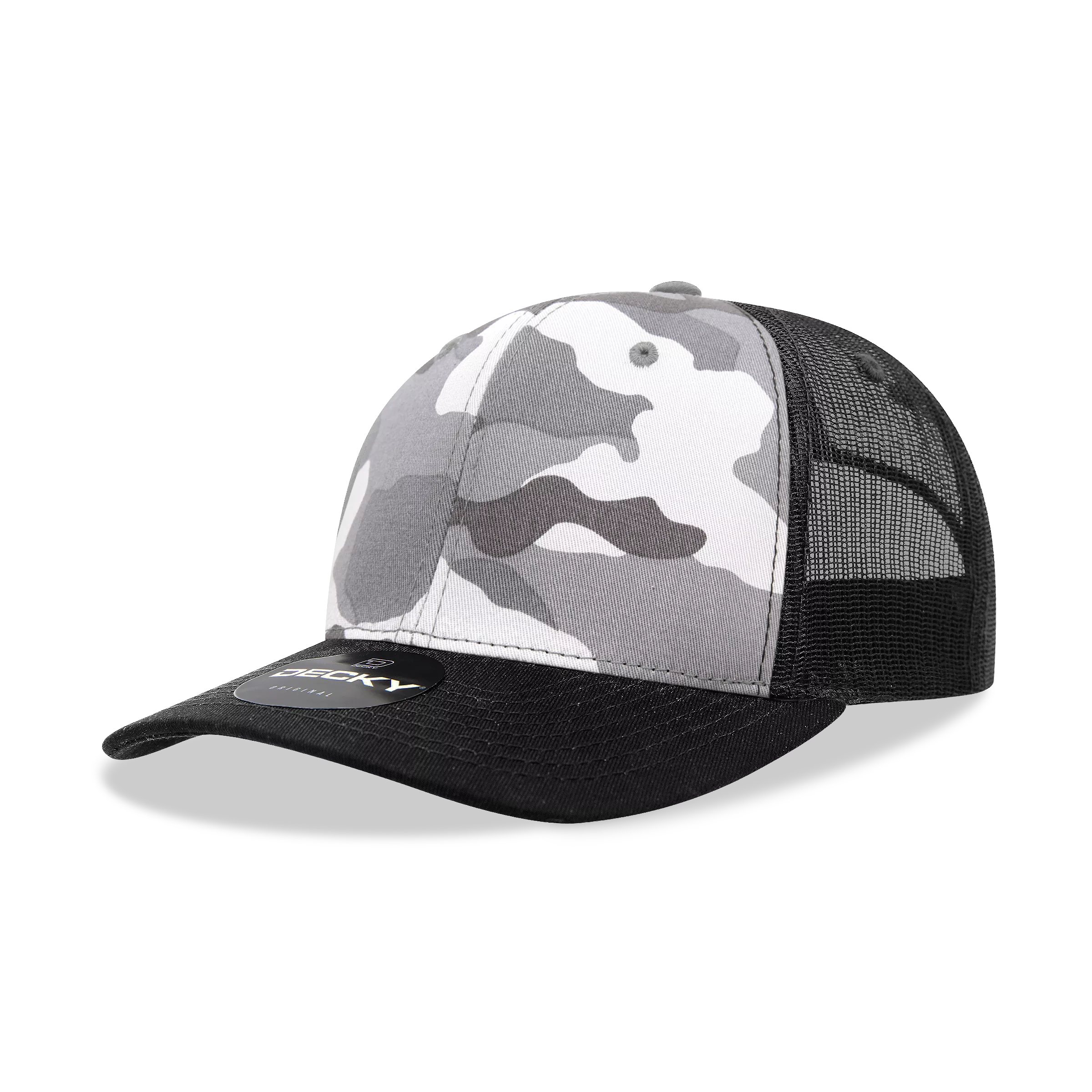 Decky Headwear 1054 in Camouflage Print and Tri-Colors