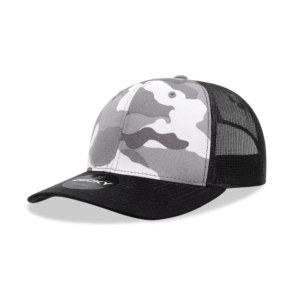 Decky Headwear 1054 in Camouflage Print and Tri-Colors (Embroidered with Your Logo) - AtlanticCoastSports
