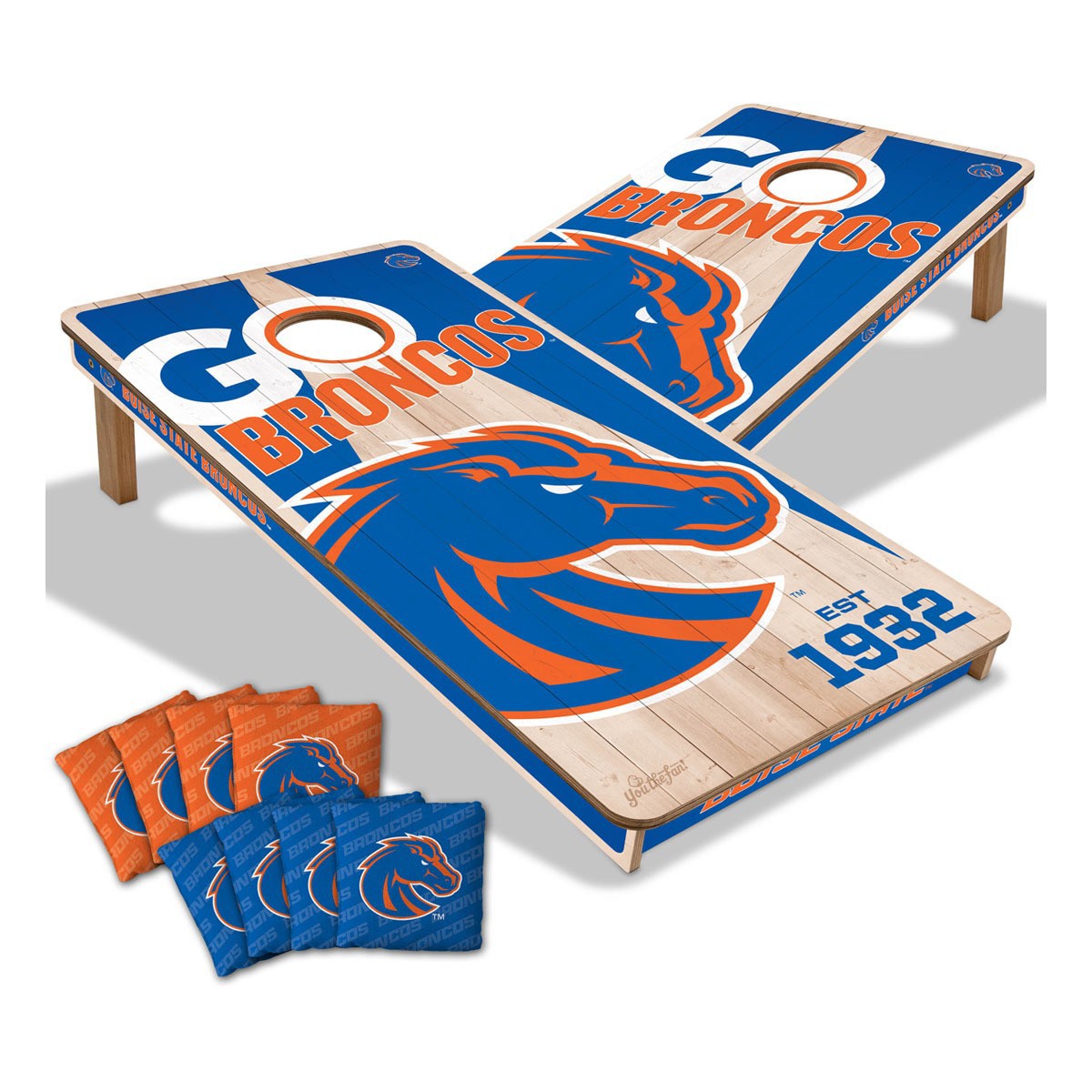 Boise State Broncos All Wood Cornhole 2x4 by youthefan