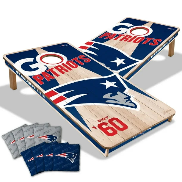 New England Patriots All Wood Cornhole 2x4 by youthefan